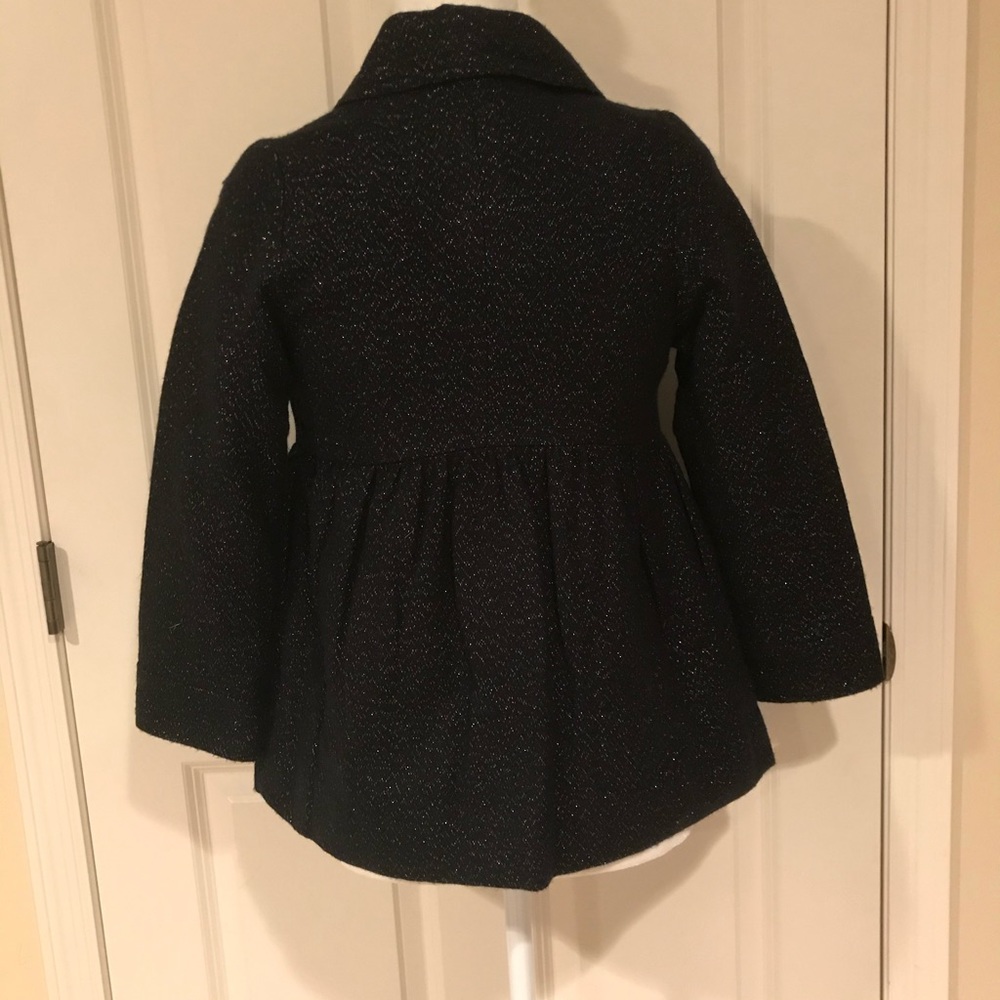 Girls black dress coat